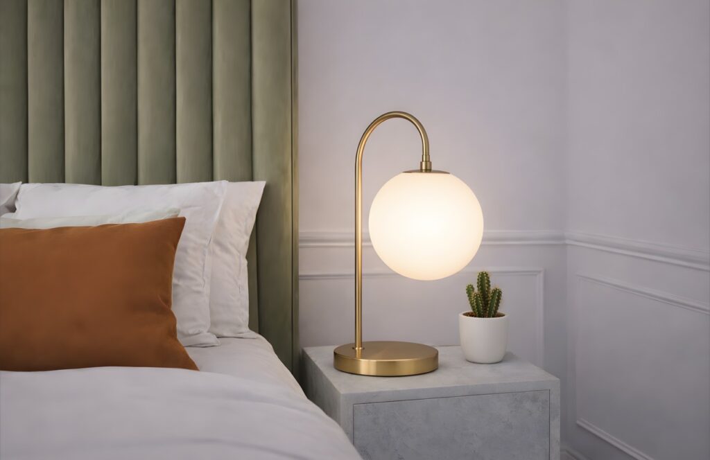 Calm Retreat suite at Haüss Coatbridge featuring neutral tones, integrated kitchenette and en suite in North Lanarkshire aparthotel