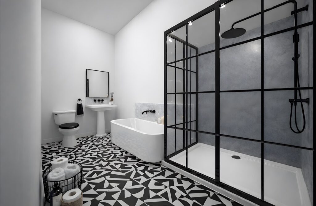 The Extended Living Suite at Haüss Coatbridge featuring integrated kitchenette, modern en suite and long stay layout in North Lanarkshire