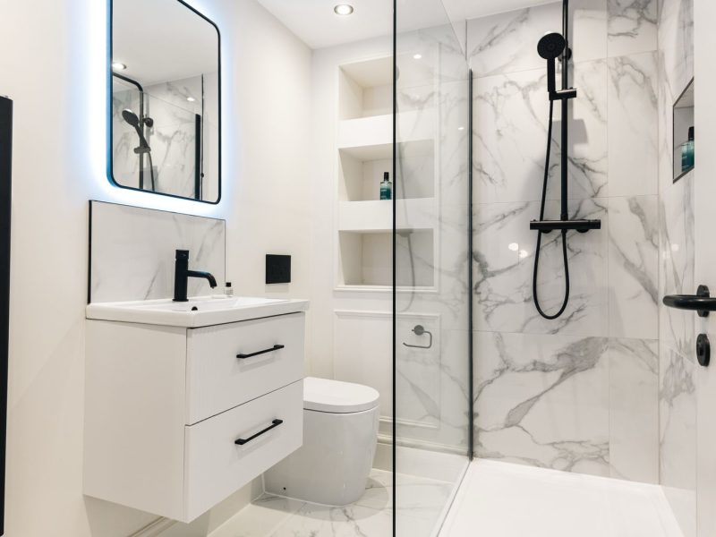 Bathroom with walk-in shower